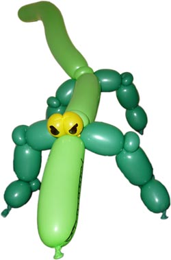 Luftballonkünstler Krokodil